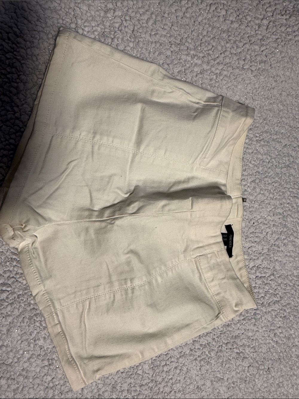 Forever 21 - white thick shorts
